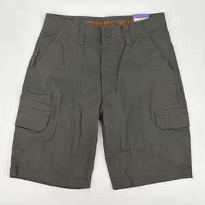 Wearfirst Mens Gray Stretch Micro Rip Cargo Shorts Size 30 Freeband Waistband